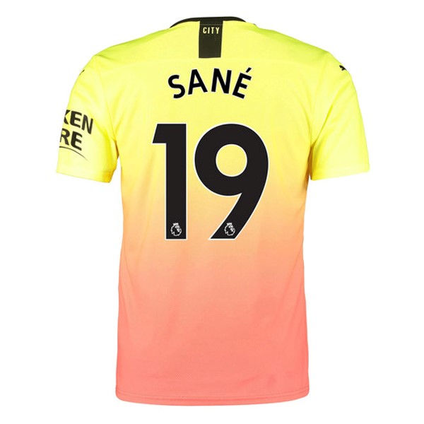 Camiseta Manchester City NO.19 Sane Replica Tercera Ropa 2019/20 Naranja